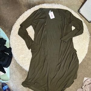 Olive Green Long Sleeve cardigan